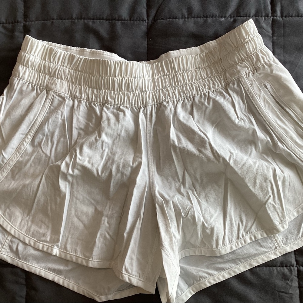 lululemon athletica White Athletic Running Shorts